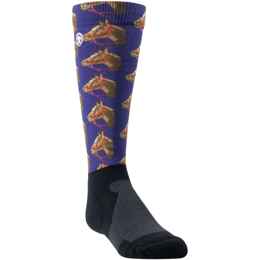 2025 Ariat Junior Ariattek Slim Printed Sock 10070587 - Multi